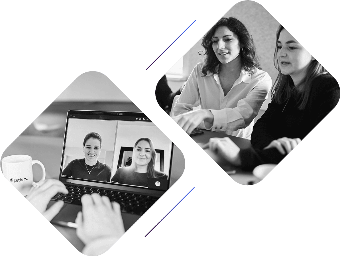 Teams beim zusammenarbeiten